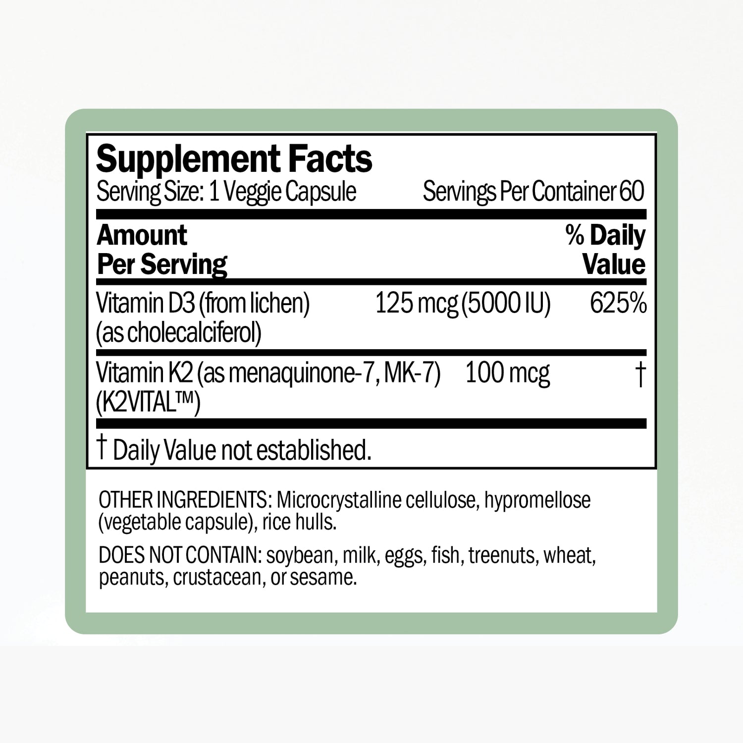 Vitamin D3 & K2