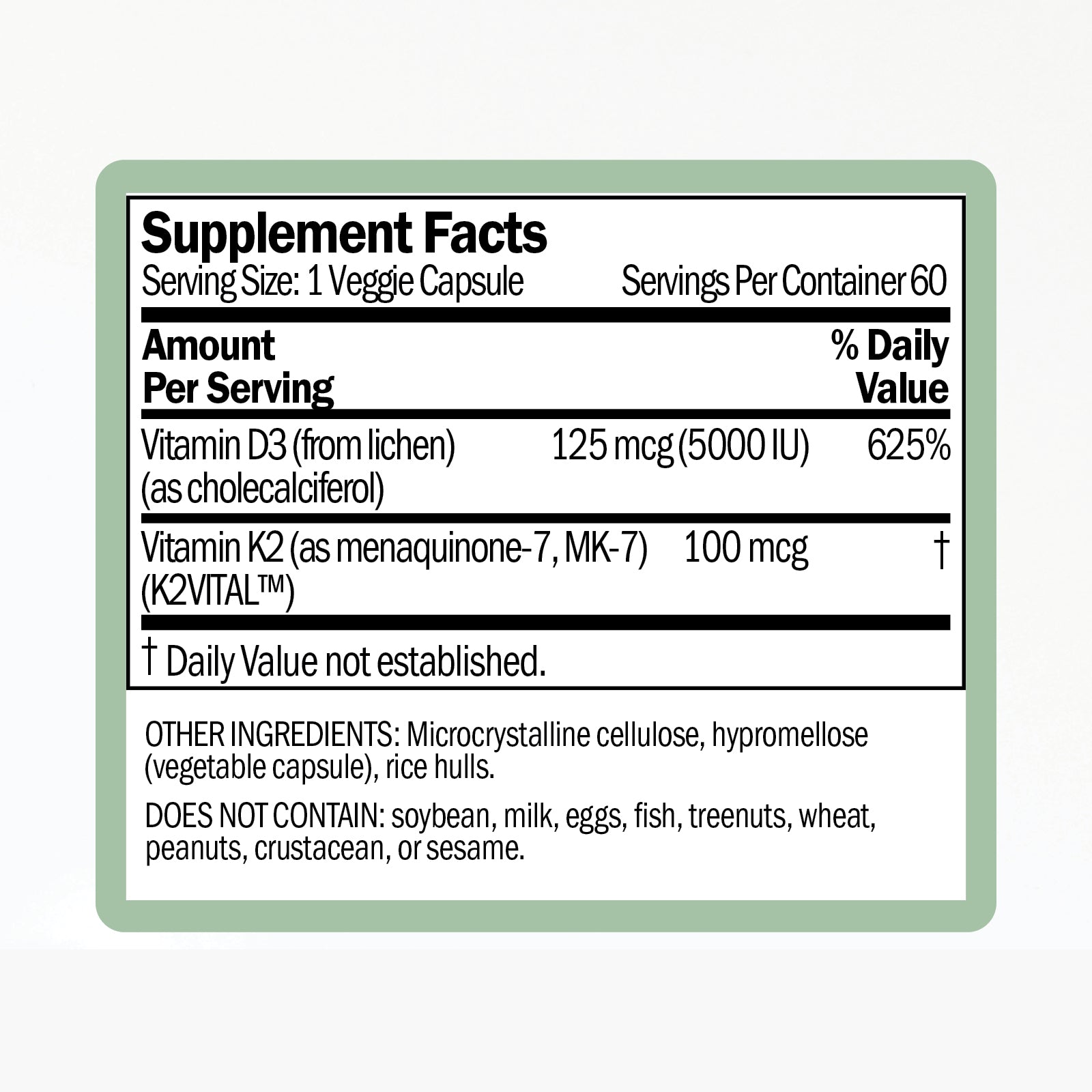 Vitamin D3 & K2