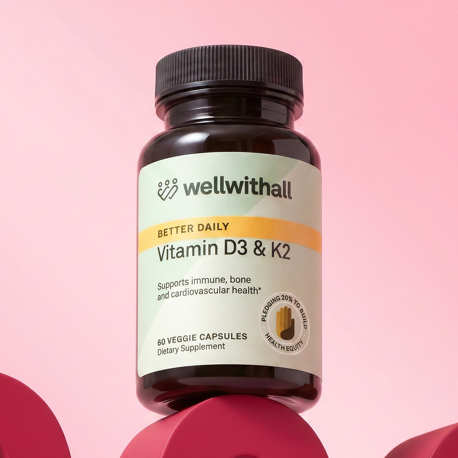 Vitamin D3 + K2. For melanin-rich skin that may not get enough vitamin D from sunlight alone.