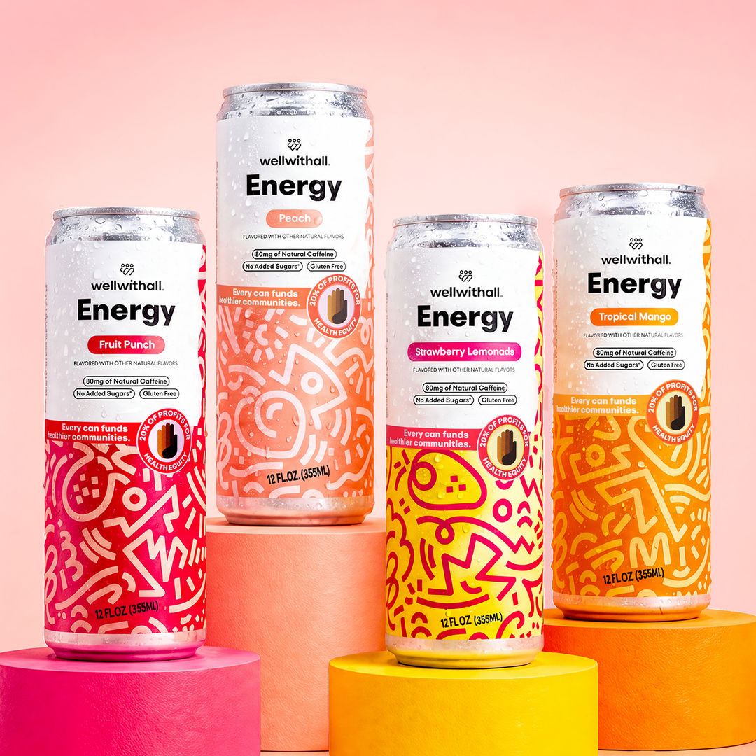 Energy Drink Variety Pack with 80mg Tea-Derived Caffeine