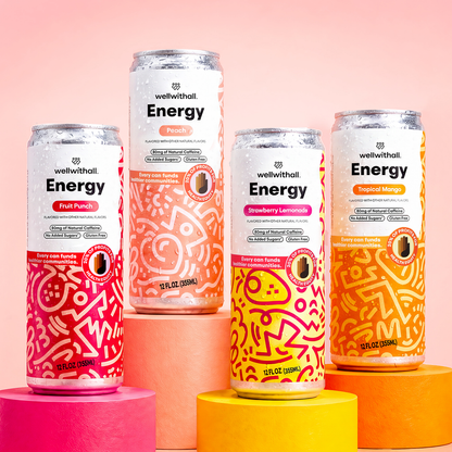 Energy Drink Variety Pack with 80mg Tea-Derived Caffeine