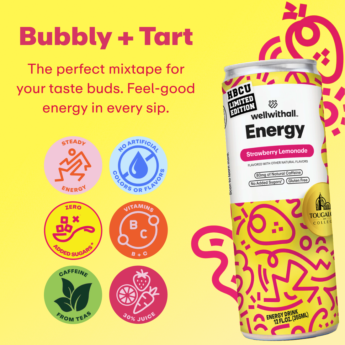 HBCU Limited Edition | Tougaloo College Strawberry Lemonade Energy