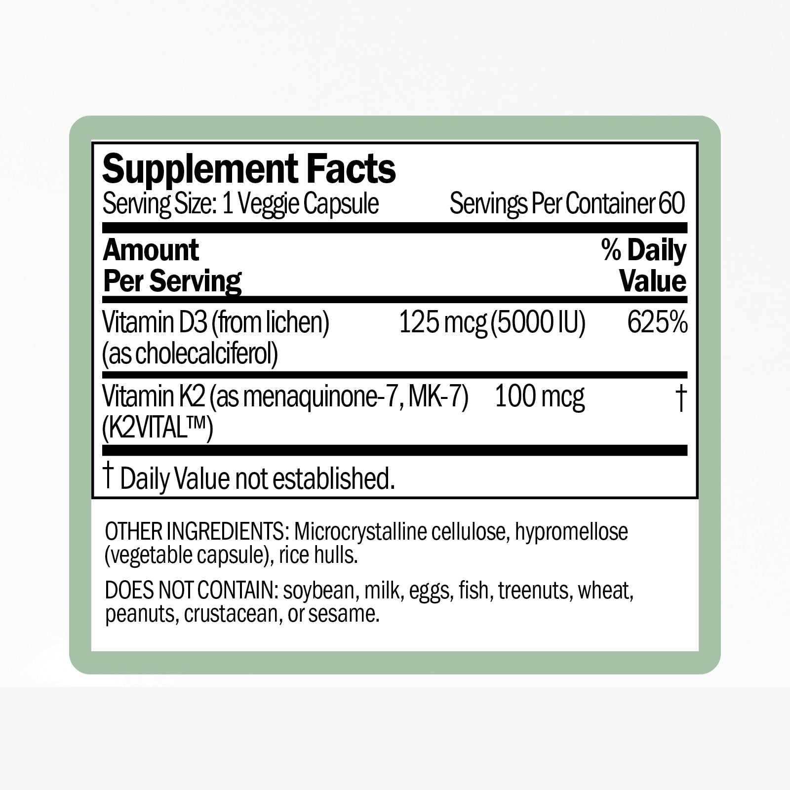 Vitamin D3 &amp; K2