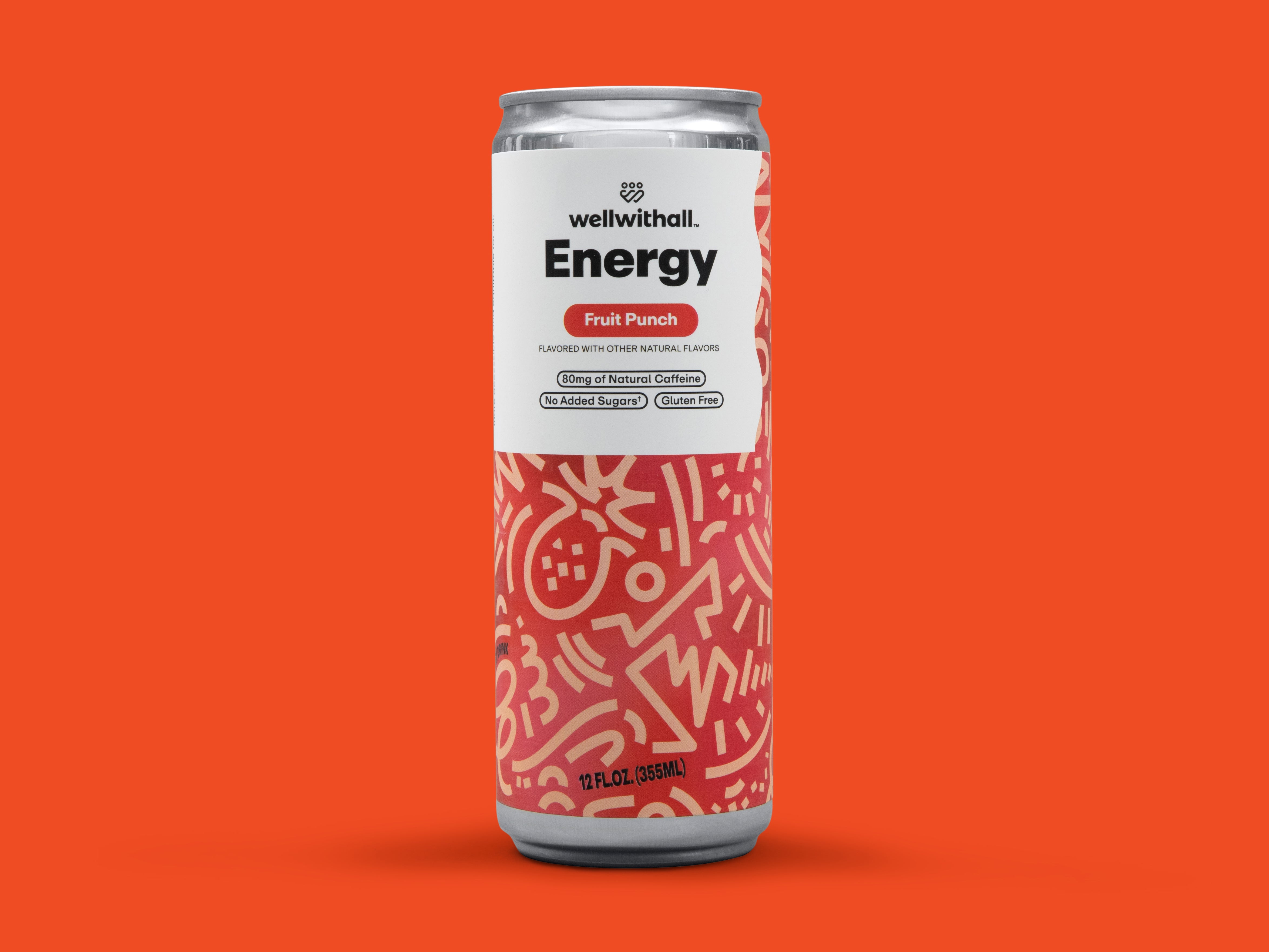 Fruit Punch Energy Drink (80mg Caffeine) | WellWithAll
